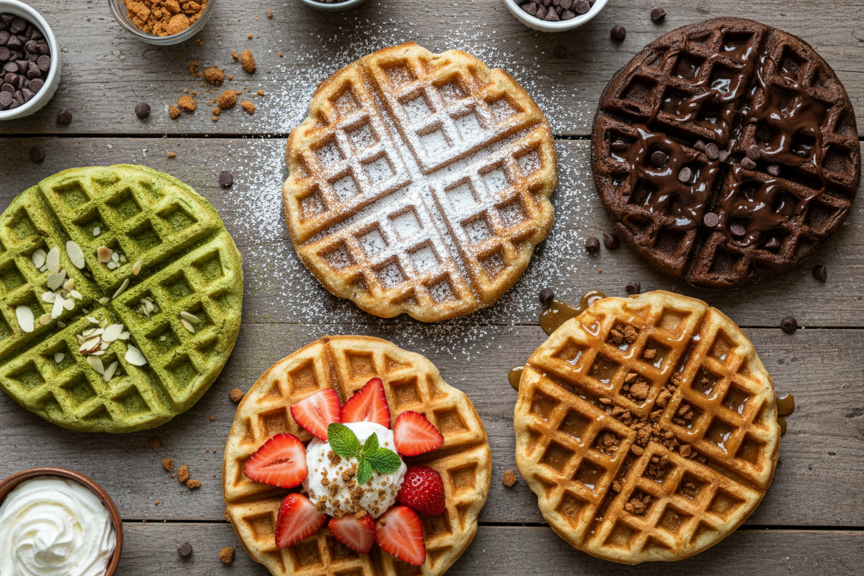 wafels in verschillende smaken 
